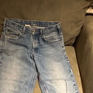 Carhartt Men's Straight Light Blue Denim Jeans